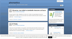 Desktop Screenshot of pleonastico.it